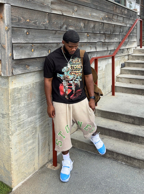 STONEY 3/4 SHORTS - GREY