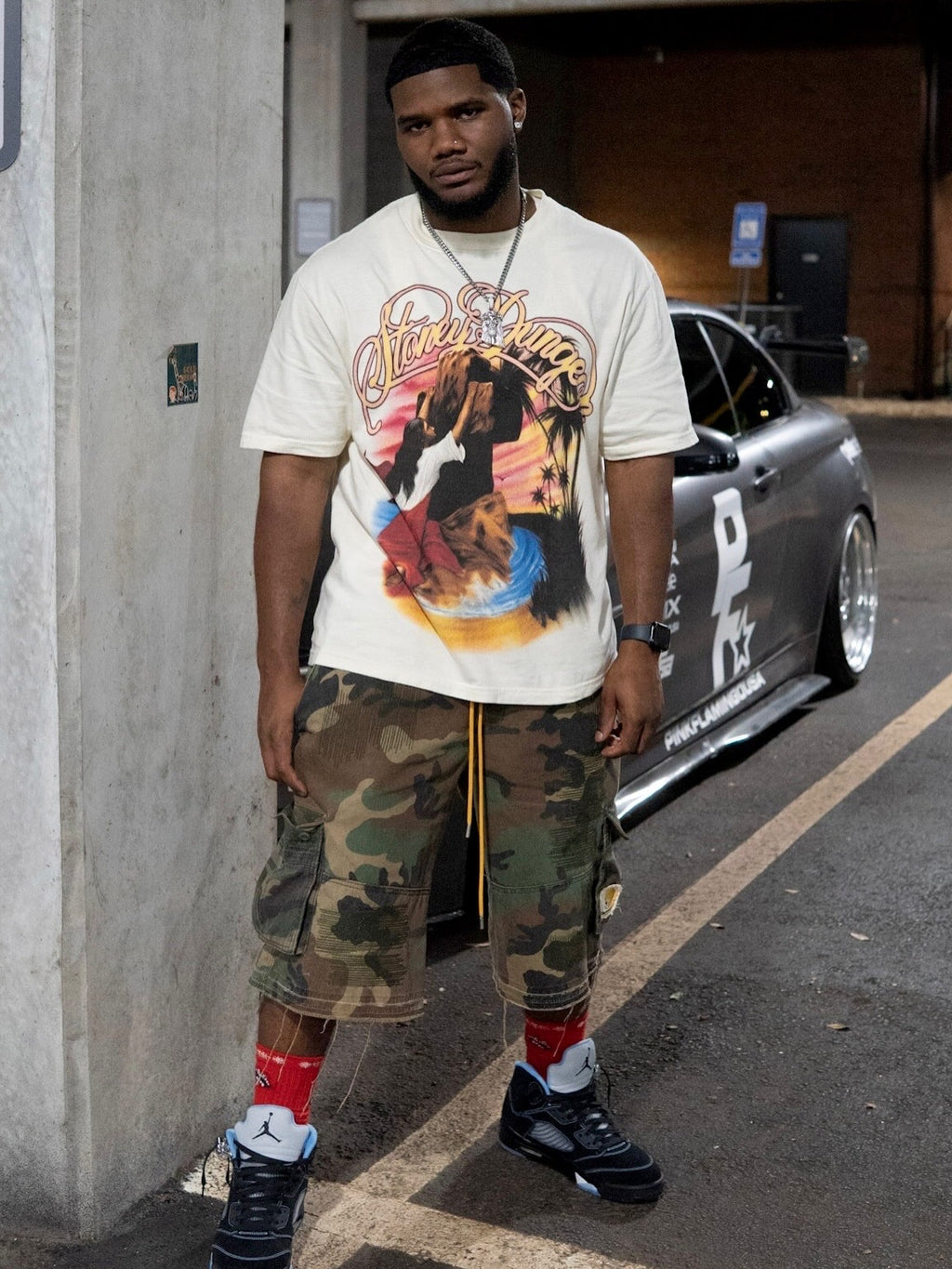 STONEY TROPICS TEE - CREAM