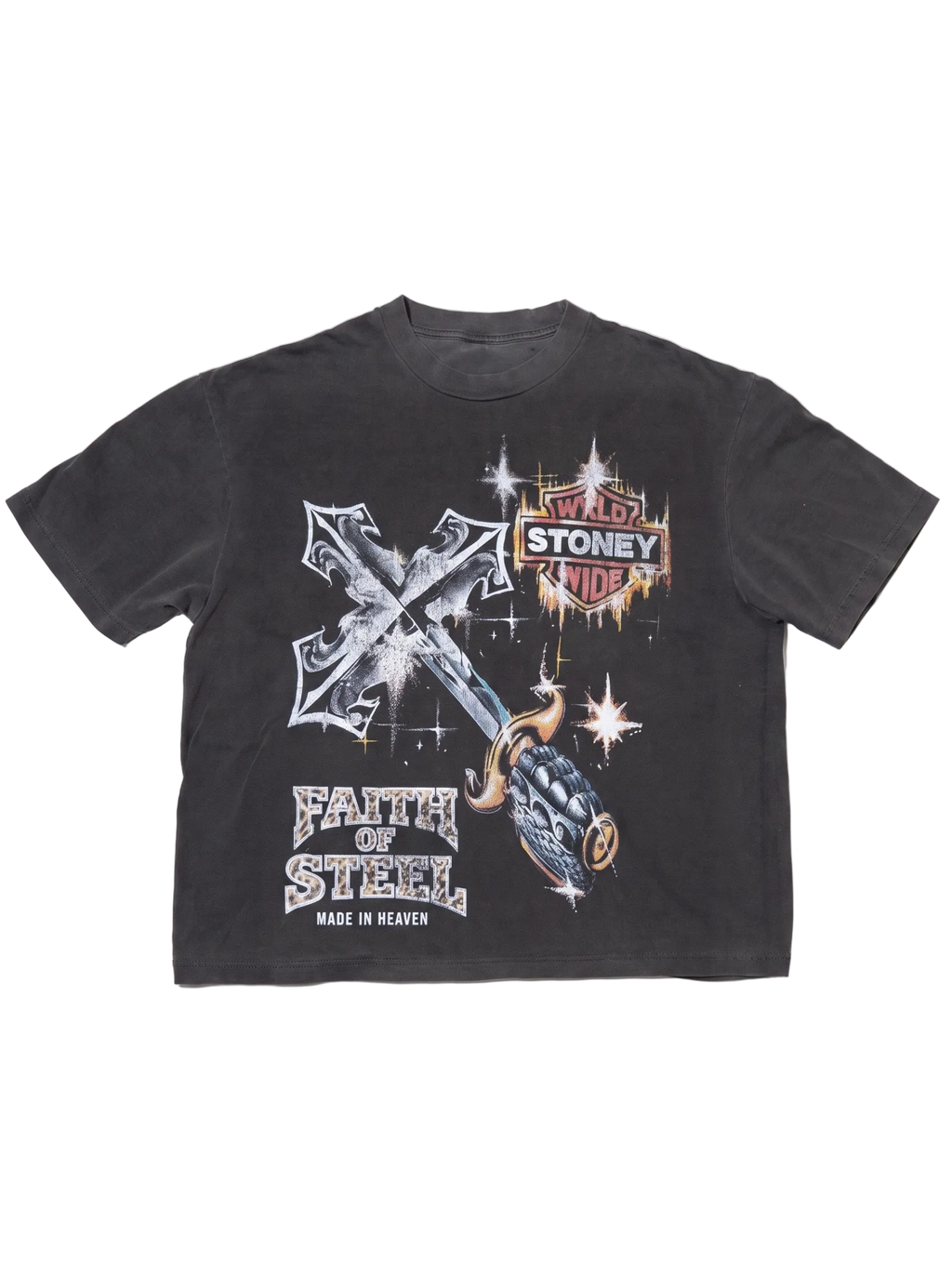 STONEY FAITH OF STEEL TEE - GRAY